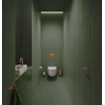 Clou Flush 3 fontein 36x18cm met kraangat rechts mat wit keramiek SW795713