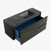 Mondiaz CIRO-DLUX Ensemble de meubles de salle de bains - 120x45x50cm - Lavabo solid surface Lava - 1 vasque à droite - 1 trou de robinet - 2 tiroirs - Shadow SW1532291