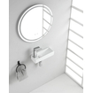 Wiesbaden Trim mini lavabo mural gauche 38 x 14 x 8 cm céramique brillant blanc SW95728