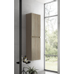 Saniclass Chaci Armoire haute - 140x35x27cm - 2 portes - chêne SW1212788
