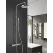 Hotbath Buddy Ensemble de douche pluie - douche de tête 25 cm - nickel brossé SW299089