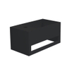 Best Design Mona Black Lave-mains gauche avec porte-serviette 33x18x16cm Just Solid Noir mat SW280110