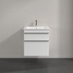 Villeroy & Boch Venticello meuble de salle de bains sous lavabo - 55,3x59cm - 2x tiroir blanc mat GA50467