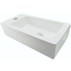 Wiesbaden Rhea S mini fontaine gauche 36,5 x 18 x 9 cm céramique blanc mat SW296025