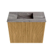 Mondiaz JOYA-DLUX 50cm meuble de salle de bains - couleur Oak - Vasque FAYE position Gauche Sans trou de robinet couleur Sombra. SW1424252