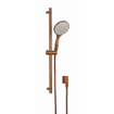 Crosswater MPRO Ensemble de douche - barre de douche 70cm - douchette 3 jets - flexible 150cm - Bronze brossé SW928255