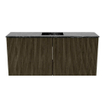 Mondiaz JOYA-DLUX 90cm meuble de salle de bains - couleur Shadow - Vasque FAYE position Milieu 1 trou de robinet couleur Lava SW1422847