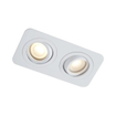 QAZQA Alberto Inbouwspot set - 2 spots - 11x17.5cm - inclusief led lamp helder - IP44 - Rechthoek - Wit SW1477244