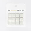 SAMPLE The Mosaic Factory Barcelona mozaïektegel 2.3x2.3x0.6cm wandtegel voor binnen en buiten vierkant porselein extra wit SW862002