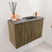Mondiaz JOYA-DLUX Meuble de toilette 60cm - couleur Dusk - Vasque FAYE position Droite 1 trou de robinet couleur Sombra. SW1426124