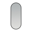 Arcqua Framed Miroir - 40x100cm - ovale - vertical - LED avant - noir mat SW1223229