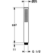 Hansa Stilo douchette à main chrome GA98163
