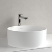 Villeroy & Boch Collaro lavabo à poser rond Ø40cm - sans trop-plein sans trou de robinet CeramicPlus stone white SW336043
