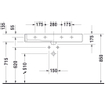 Duravit Vero lavabo rectifié avec 2 trous de robinet avec trop-plein 100x47cm incl. fixation blanc 0290118