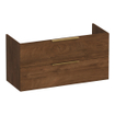 BRAUER Elevate wastafelonderkast ondiep 100 excl. opleggrepen 2 softclose lades en 1 sifon uitsparing - Forest Cacao SW1200179