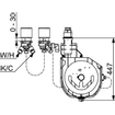 Hansa Compact garniture de base pour 3-trous combinaison baignoire sur gorge temporaire SW204392