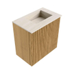 Mondiaz JOYA-DLUX Meuble de toilette 40cm - couleur Oak - Vasque FAYE position Droite 1 trou de robinet couleur Meli SW1423933