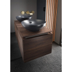 Villeroy & Boch Loop & Friends Lavabo 38x38cm Rond avec trop-plein CeramicPlus Ebony SW644072