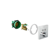 Hansgrohe ShowerSelect afbouwdeel v. inbouwkraan thermostatisch v. 2 douchefuncties m. start/stop-kraan mat wit SW297640