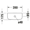 Duravit D Code Réservoir pour WC à poser avec connexion dessous Blanc 0315247