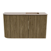Mondiaz JOYA-DLUX Meuble de toilette 71,6cm - arrondi gauche couleur Dusk - Vasque FAYE position Droite 1 trou de robinet couleur Saba. SW1426079