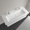 Villeroy & Boch Venticello Lavabo pour meuble 120x50cm avec 2x1 trou pour robinetterie avec trop plein blanc 1025106