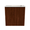 Mondiaz JOYA-DLUX 40cm toiletmeubel - kleur Ruby - Wastafel FAYE positie Rechts Zonder kraangat kleur Ostra. SW1423753