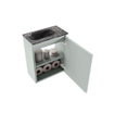 MONDIAZ TURE-DLUX Meuble de toilettes 40cm Greey. Lavabo EDEN Lava position gauche. Sans trou de robinet. SW1103834