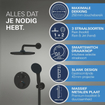 Grohe Precision showerset compleet met handdouche ø11cm 2 straalsoorten en hoofddouche ø25cm mat zwart SW1126466