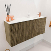 Mondiaz JOYA 90cm meuble de salle de bains - couleur Dusk - Vasque FAYE position Droite 1 trou de robinet couleur Talc. SW1421669