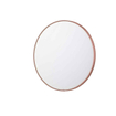INK SP24 Miroir - 100x4x100cm - LED en bas et en haut à couleur changeante - dimmable - Chauffage de miroir - rond - dans un cadre en acier - aluminium cuivre brossé SW798437