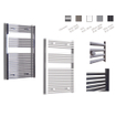 Sanicare radiateur design droit 111.8x60cm aspect acier inoxydable SW382