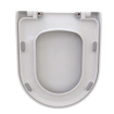 Saniclass Abattant WC déclipsable et frein de chute blanc pour cuvette Villeroy & Boch Subway 2.0 avec kit de fixation blanc alpin brillant SW730701