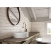 SAMPLE Terravito Pavero wandtegel - 7.5x30cm - 8.6mm - Rechthoek - Creme mat SW736213