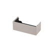 INK P2O Meuble sous-lavabo - 100x45x37.6cm - 1 tiroir - push 2 open - façade droite posée - MDF laqué Mat gris cachemire SW798159