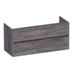 BRAUER Adore wastafelonderkast - 120x46x55cm - 2 softclose lades - greeploos - 2 sifon uitsparingen - Driftwood SW1198257