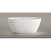 Zeza Element Vrijstaand Bad - 145x71x60cm - solid surface - licht grijs SW1208797