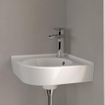 Villeroy & Boch O.novo Lavabo WC d'angle 32x32cm avec trou pour robinetterie sans trop-plein blanc SW84226