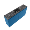MONDIAZ TURE-DLUX Meuble de toilettes 100cm Jeans. EDEN lavabo Lava position centrale. Avec 1 trou de robinet. SW1103843