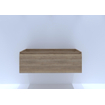 HR badmeubelen matrix meuble sous lavabo 120 cm 1 tiroir. poignées chêne naturel SW233666
