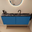 MONDIAZ TURE-DLUX meuble de toilette 120 cm Jeans. EDEN lavabo Lava position centrale. Avec 1 trou de robinet. SW1103827
