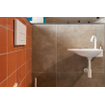 QeramiQ Push Plaque de commande DualFlush pour bâti-support Geberit UP320 Métal rectangulaire blanc mat SW706191