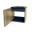 Mondiaz JOYA-DLUX 40cm toiletmeubel - kleur Dusk - Wastafel FAYE positie Rechts Zonder kraangat kleur Lava. SW1423236