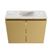 MONDIAZ TURE-DLUX Meuble de toilettes 60 cm Oro. Lavabo EDEN Glace position centrale. Avec 1 trou de robinet. SW1103440