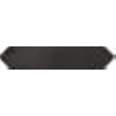 Terravito Ulvara carreau mural - 6.5x33.2cm - 8mm - Hexagone - Anthracite brillant SW359689