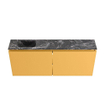 MONDIAZ TURE-DLUX meuble de toilettes 120 cm Ocher. Lavabo EDEN Lava position gauche. Sans trou de robinet. SW1103897