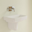 Villeroy & Boch O.novo Lave-main WC 50x16x13.5cm sans trou de robinet sans trop-plein Blanc Alpin SW448489