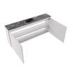 MONDIAZ TURE-DLUX meuble toilettes 120 cm Cale. EDEN lavabo Lava position milieu. Avec 1 trou de robinet. SW1103722