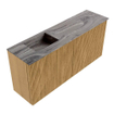 Mondiaz JOYA-DLUX Meuble de salle de bains 90cm - couleur Oak - Vasque FAYE position Gauche Sans trou de robinet couleur Sombra. SW1424247