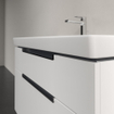 Villeroy & Boch Subway 2.0 Meuble sous lavabo 98.7x44.9x59cm avec 2 tiroirs pour lavabo encastrable 7175 80cm blanc brillant 1025040